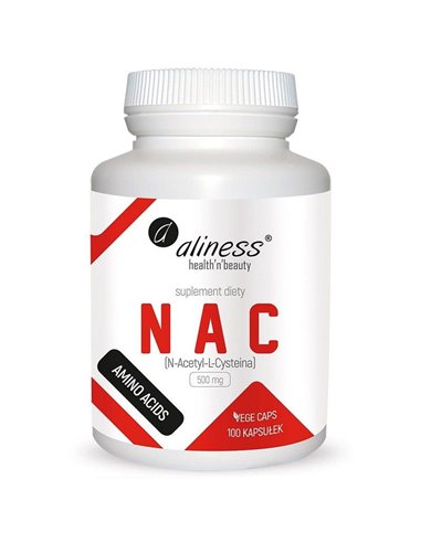 NAC N-acetyl L-cystein, 500 mg, 100 kapslí