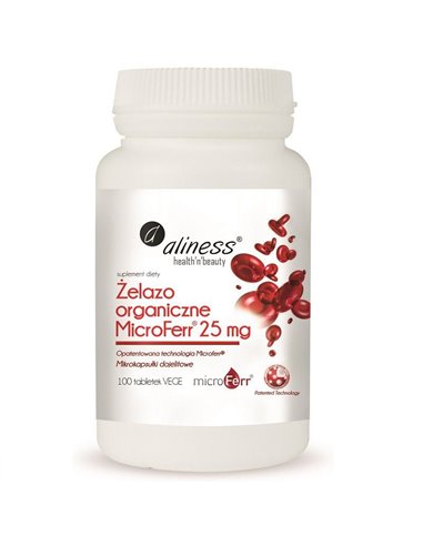 MicroFerr® Organické železo 25 mg, 100 tablet