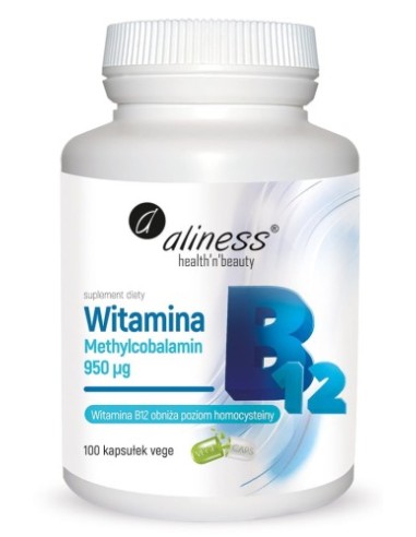 Vitamin B12 Methylcobalamin 950 µg, 100 kapslí